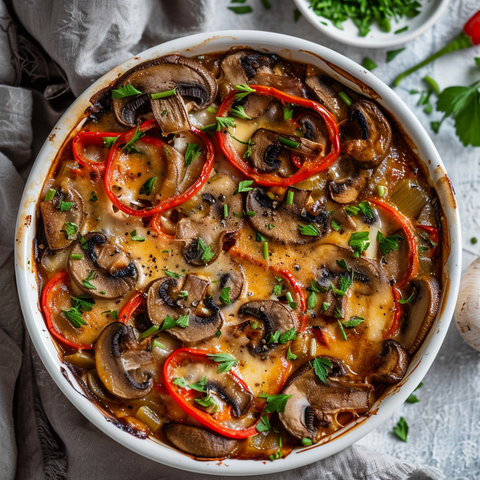 Mushroom and Pepper Casserole