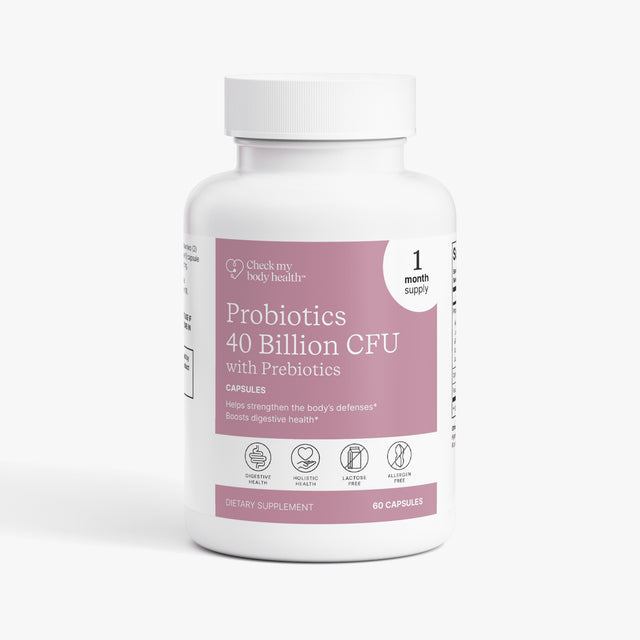 Probiotic 40 Billion with Prebiotics - Check My Body Health USA