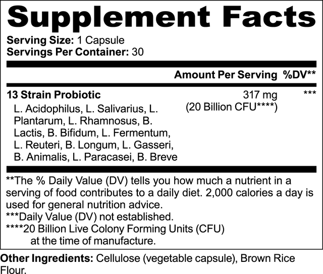 Probiotic 20 Billion - Check My Body Health USA