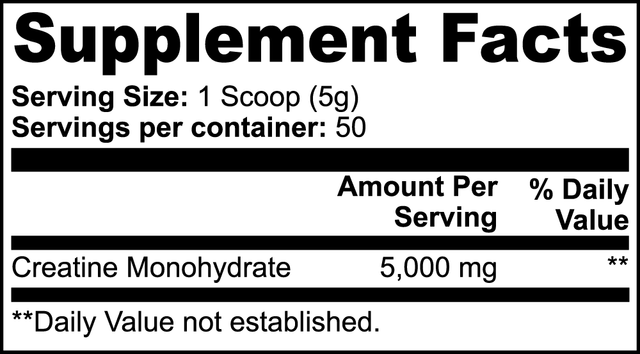 Creatine Monohydrate - Check My Body Health USA