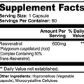 Resveratrol 50% 600mg - Check My Body Health USA