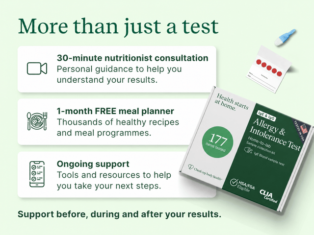 Allergy & Intolerance Test (IgE + IgG) - Check My Body Health USA